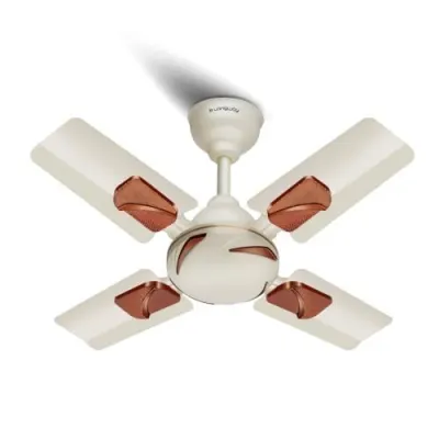 LONGWAY Creta P1 600 mm/24 inch Ultra High Speed 4 Blade Anti-Dust Decorative Star Rated Ceiling Fan (Ivory, Pack of 1) at ₹1,049