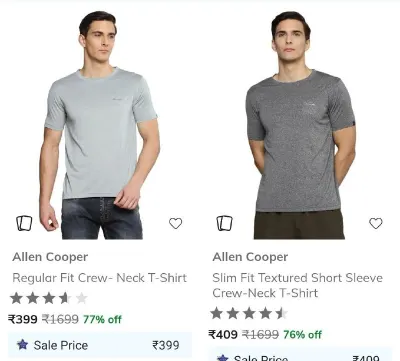 AJIO LOOTT – Allen Cooper Clothing - Upto 80% Off