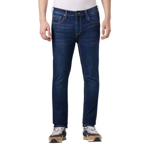 Pepe Jeans Men's Slim Fit Jeans | Mid Rise | Stretchable Fabric | Jeans for Men | Available in Plus Size at ₹820