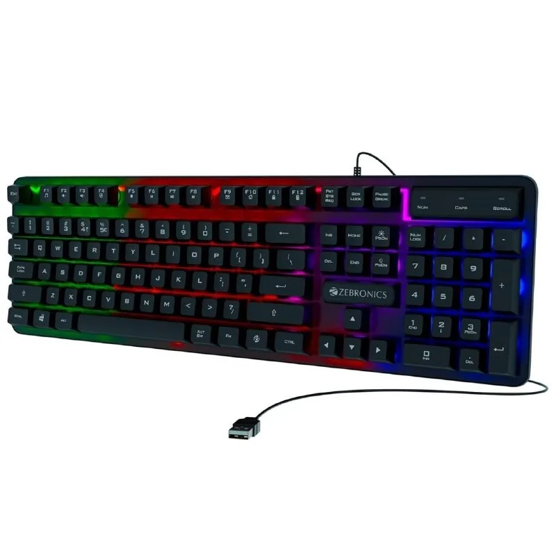 ZEBRONICS Transformer K1 Premium Gaming Keyboard with 104 Keys at ₹399