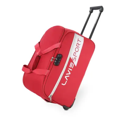 Lavie Sport Polyester Anti Theft Combi Lock Camelot Wheel Duffle Bag at ₹999