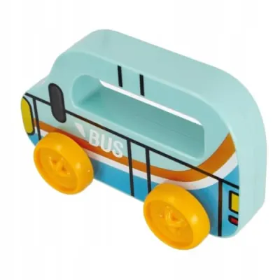 My First Car - Bus Toy for Toddlers, 24 Months+, Easy to Push, Colorful Design, Handcrafted for Small Hands - Collection of City Vehicles at ₹113