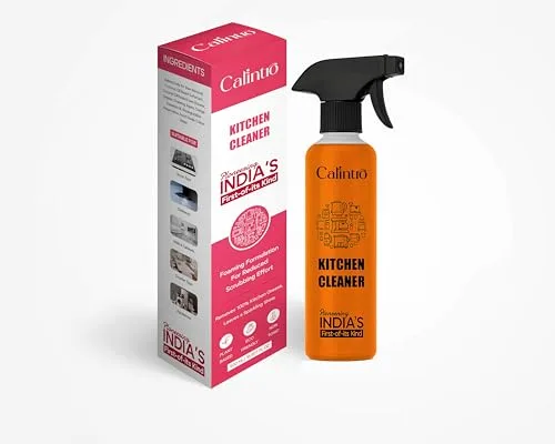 Kitchen Cleaner 500 ml – Powerful Degreaser Spray with Lemon Freshness | Multi-Purpose Oil, Grease & Stain Remover for Gas Stove, Chimney, S at ₹104
