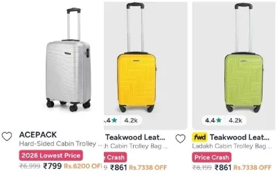 Myntra Trolley Bag from ₹599