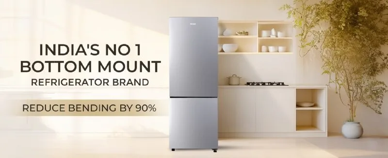 Haier 237L Twin Inverter Double Door Bottom Mount Refrigerator at ₹18,890
