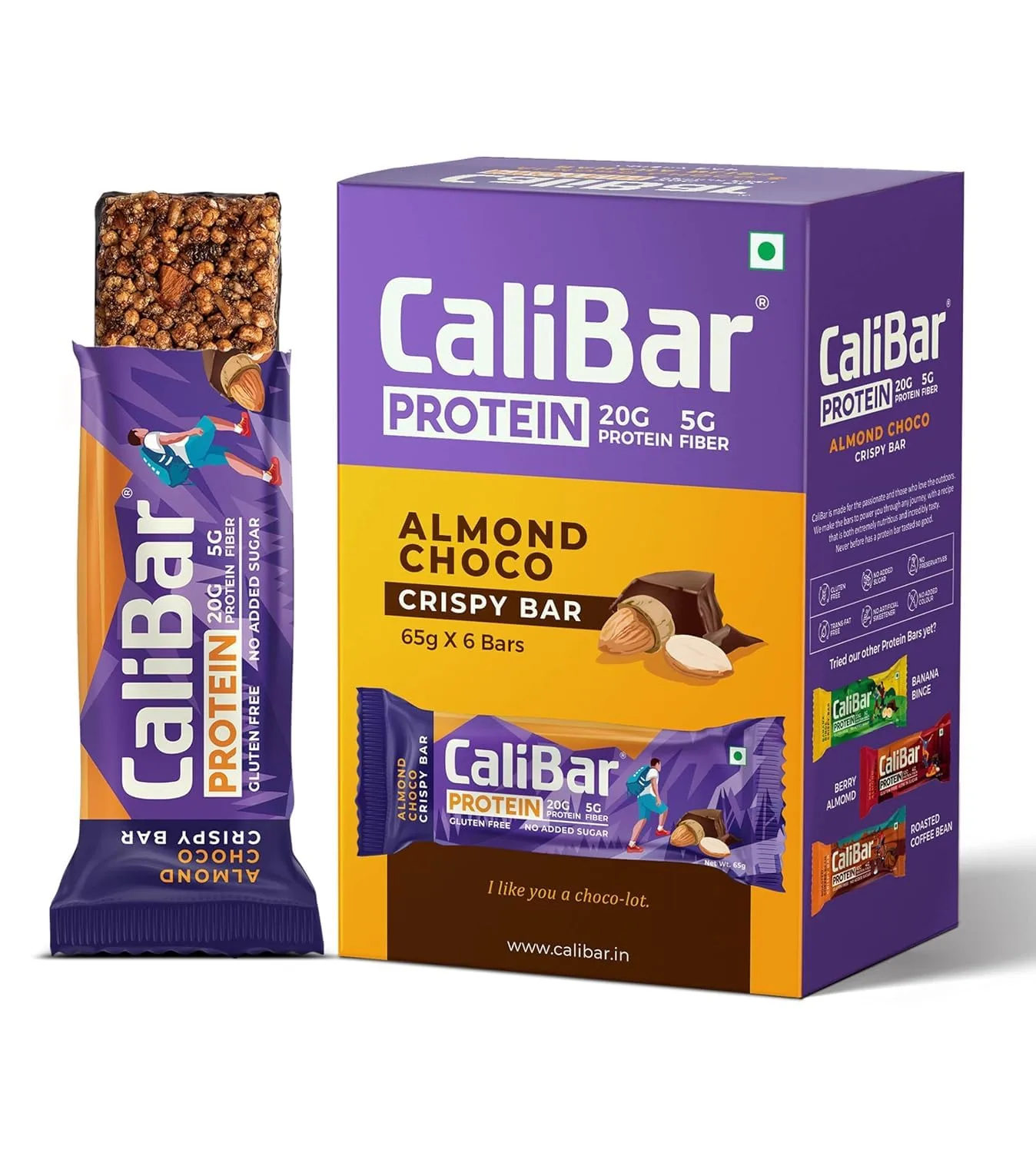 CaliBar 20g Protein Bar, 6 Bar at ₹770