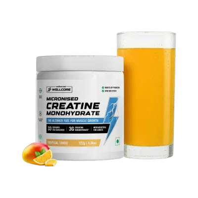 Loot: Wellcore Micronised Monohydrate Creatine 122g (Tropical Tango) at ₹454