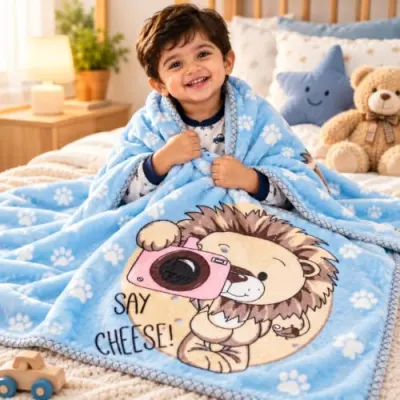 BSB HOME 280 GSM Baby Mink Blanket, Ultra Soft Warm Plush Co at ₹469