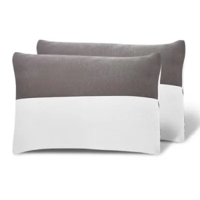 Wakefit Standard Sleeping Pillow Set of 2 with Adjustable Height | 27 x 16 Inch | Soft & Fluffy Siliconized Hollow Fiber Fill, Jacquard Cove at ₹717
