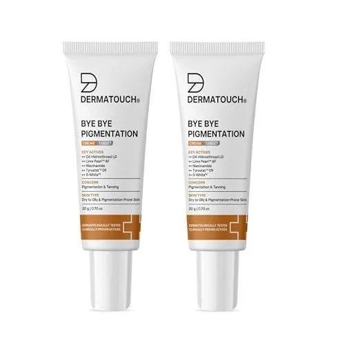DERMATOUCH Bye Bye Pigmentation Cream | Anti Pigmentation Cream For Men and Women with Niacinamide, B-White, Lime Pearl, OA Hidroxitirosol L at ₹401