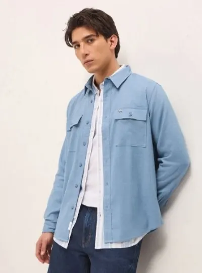 THE BEAR HOUSE Men Solid Spread Collar Casual Shirt