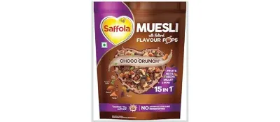 Saffola Muesli Choco Crunch with Flavour Pops, 400 gm/450 gm at ₹178