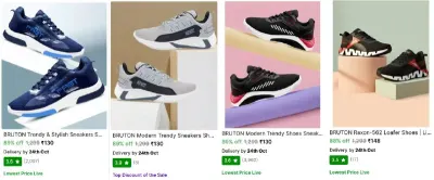 Shoes from ₹130