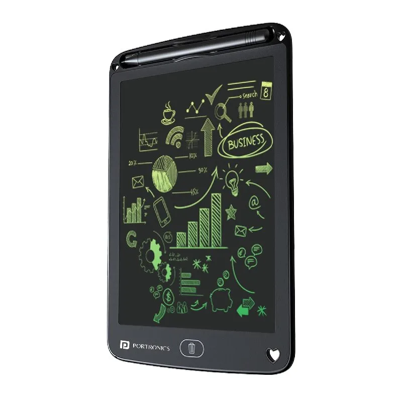 Portronics Ruffpad 12M | 12-Inch Re-Writable Multicolor LCD Writing Pad with One-Tap Erase, Smart Lock at ₹189