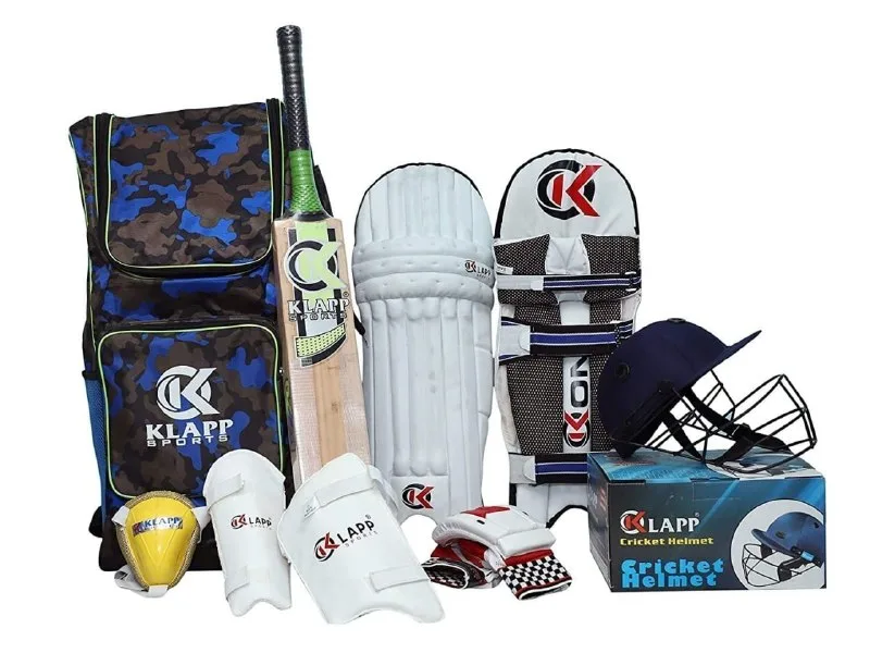 Klapp Stainless Steel Champion Cricket Kit Right Hand,Cricket Kit (Junior), Silver at ₹2,649