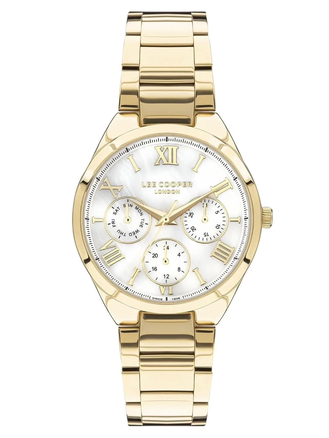 Lee Cooper Multifunction White Round Dial Women's Watch at ₹3,509