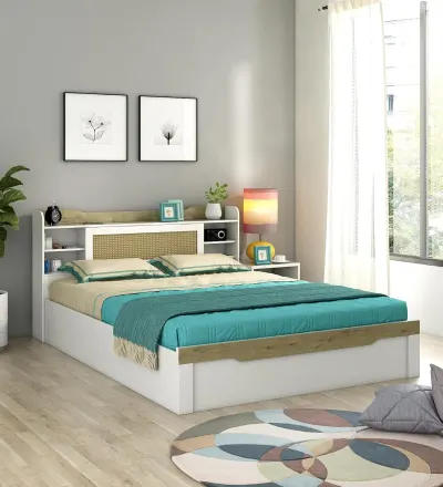 Spacewood Lilly Bed | Queen Size at ₹18,099