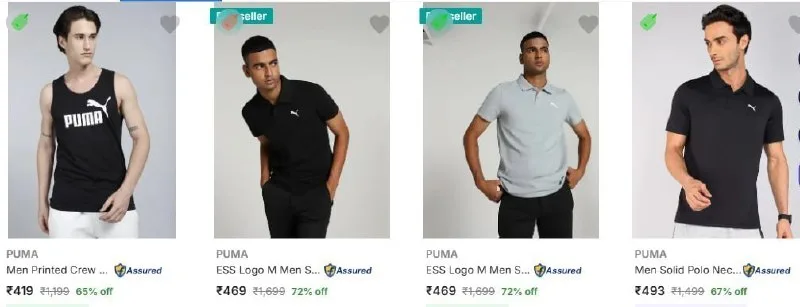Puma Men's T-Shirt from ₹419