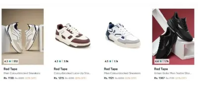 Upto 86% Off On Branded Shoes
