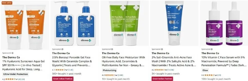 Upto 60% Off On The Derma Co Bestsellers Product