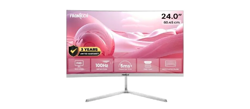 FRONTECH Ultima Series 24 Inch Curved LED Monitor at ₹6,966