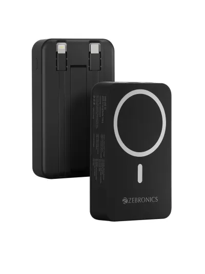 Zebronics EnergiSafe 10000mAh MagSafe Power Bank at ₹1,099