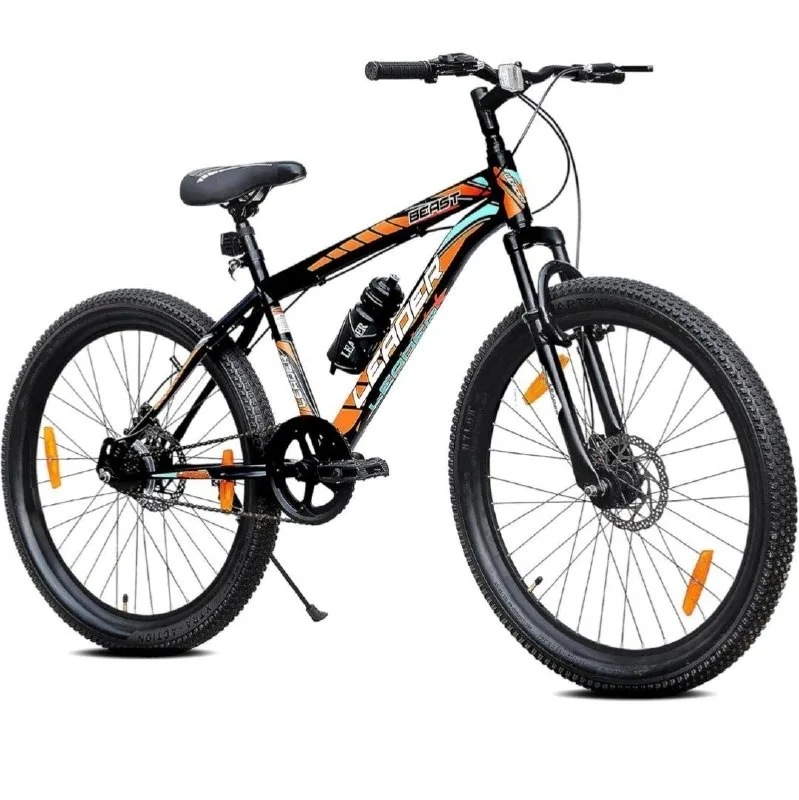 Leader Beast 26T Mountain Cycle for Men with Front Suspension and Dual Disc Brake with Complete Cycle Accessories at ₹4,353