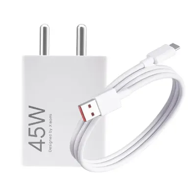 Mi Xiaomi Original 45W Turbo Fast Charger Combo/Rapid Charging at ₹899