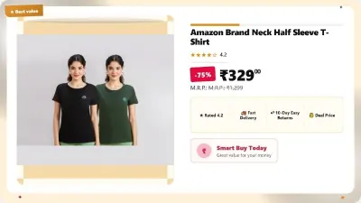Pack Of 2 Half Sleeve T-Shirt at ₹329