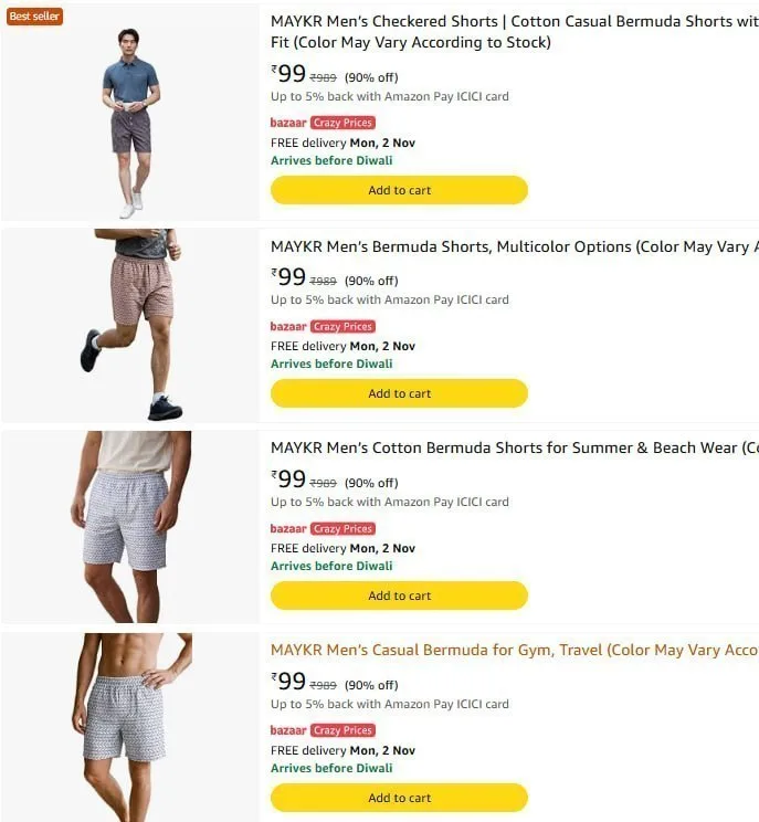 Amazon Limited-Time Deal at ₹99