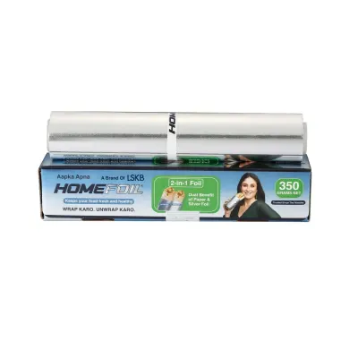 2-in-1 Paper & Silver Aluminium Foil, 23 Meter at ₹179