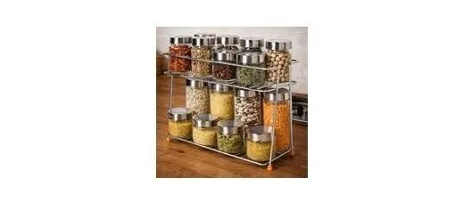 CHHAAP Stainless Steel 2 Layer Spice Rack at ₹180