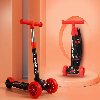 Kidsmate Cruiser Kick Scooter for Kids with Broad Wheels | 3-Wheel Skate Scooter for Boys & Girls of Ages 2-12 Years at ₹699