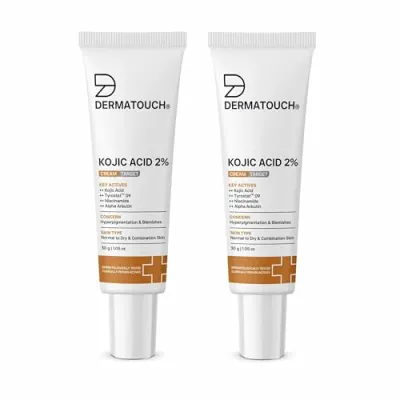 DERMATOUCH Kojic Acid 2% Brightening Cream with Niacinamide & Tyrostat | For Pigmentation, Blemishes, Dark Spots & Hyperpigmentation | Non-G at ₹223