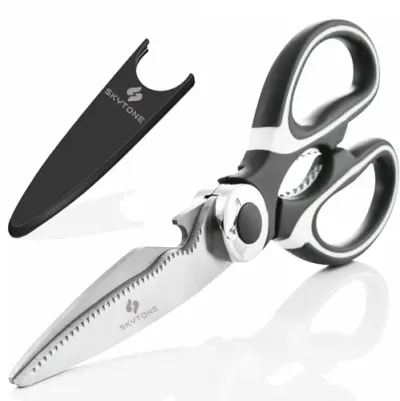SKYTONE Kitchen Scissor, Scissors for Kitchen Use Home, food scissors,Premium Stainless Steel Solid Kitchen Shears for Meat, Seafood, Chicke at ₹109