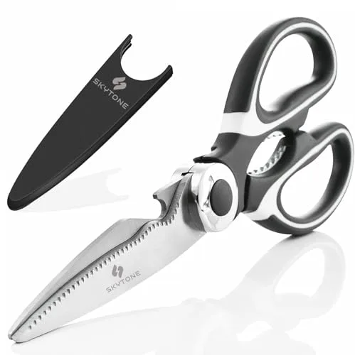 SKYTONE Kitchen Scissor, Scissors for Kitchen Use Home, food scissors,Premium Stainless Steel Solid Kitchen Shears for Meat, Seafood, Chicke at ₹109