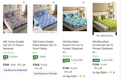 Double Bedsheets from ₹199