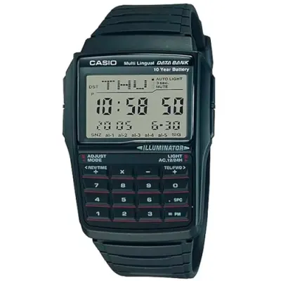 Casio Men Vintage DBC-32-1ADF Black Digital Dial Black Resin Strap Db38 at ₹1,756