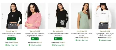 Upto 85% Off On International Brands Clothing