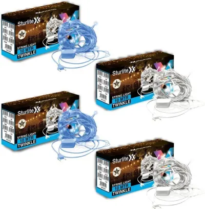 Sturlite 46 LEDs 10 m Blue, White Flickering, Steady Bulb Rice Lights at ₹317