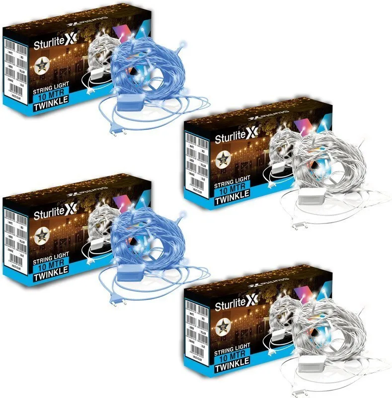 Sturlite 46 LEDs 10 m Blue, White Flickering, Steady Bulb Rice Lights at ₹317