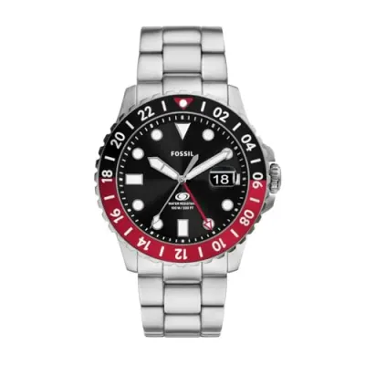 Fossil Blue GMT Silver Watch – all deals