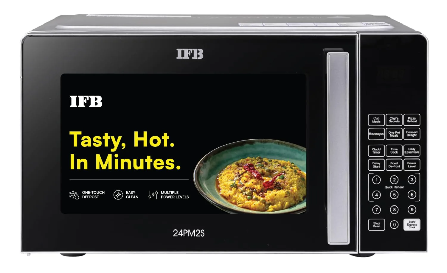 IFB 24L Solo Microwave Oven with 69 Auto Cook Menus (24PM2S at ₹7,461