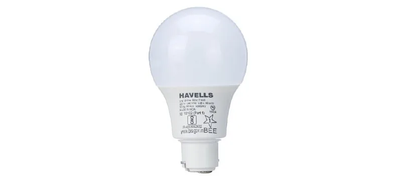 Havells 9W LED Bulb (Warm White, 3000K) at ₹66
