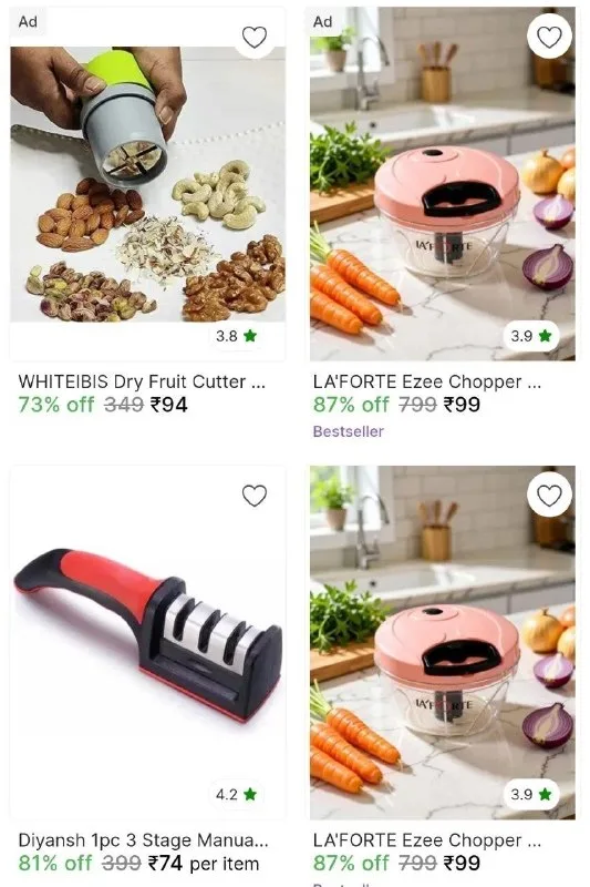 Kitchen Tools Loot under ₹99