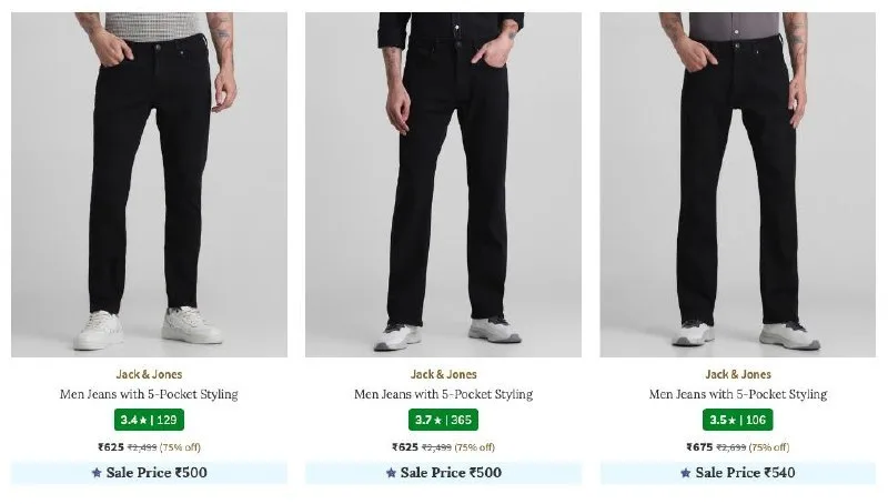 Upto 85% Off On Branded Mens Jeans