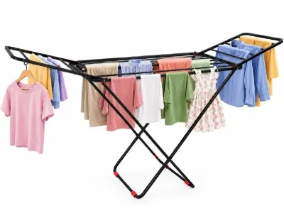 LiMETRO STEEL Foldable Clothes Drying Stand at ₹999