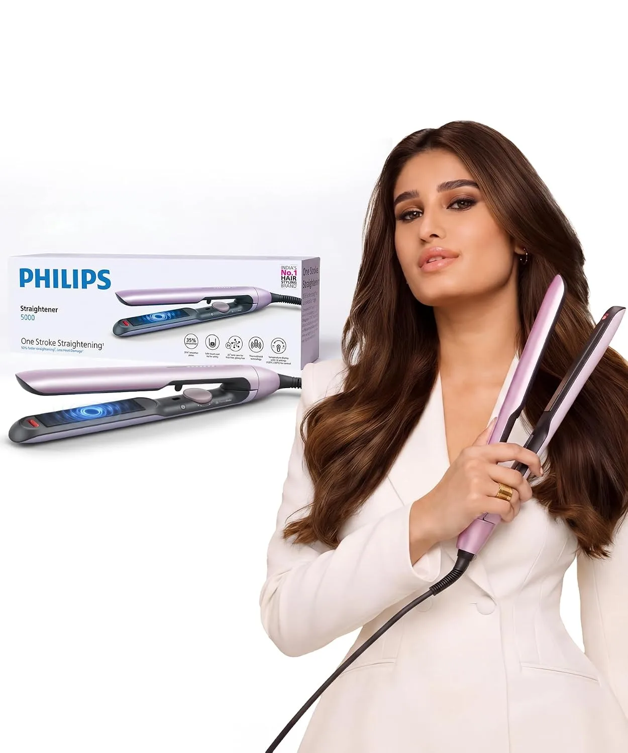 Philips India's No.1 Hair Styling Brand - One Stroke Hair Straightener at ₹5,120