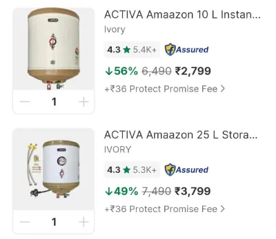 Loot Deals on Water Geysers