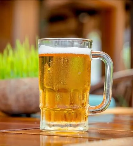 Sanjeev Kapoor Collection Beer Mug, Set of 2, 360 ml Each, Transparent Glasses for Beer, Drinks, Cocktail at ₹170
